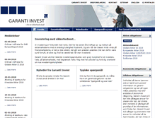 Tablet Screenshot of garanti-invest.dk
